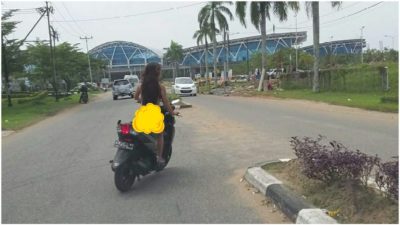 Pengakuan Wanita Yang Mengendarai Motor Tanpa Busana Yakni Dona Ia