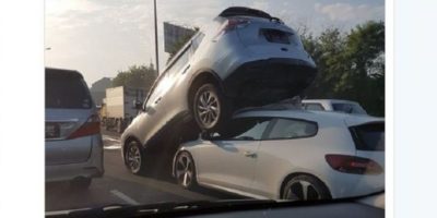 Kecelakaan Beruntun di Tol Jorr Bintaro, Mobil Nissan 