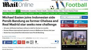Michael Essien Direkrut Persib Bandung, Media-media Inggris Ikut Memberitakan