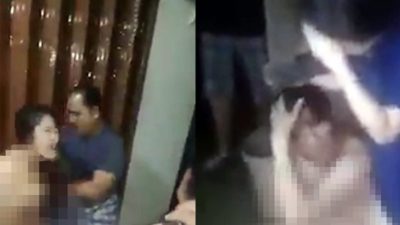 Video Viral Kepergok Mesum Pasangan Ini Diarak Warga dan Dipaksa