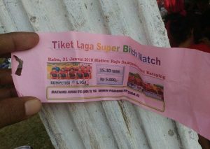 Alamaaaaak, Kesalahan Fatal Panitia Pertandingan Sepakbola Cetak Tiket Masuk