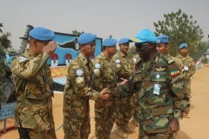 Pelepasan Komandan Sektor Barat Brigadier General Maesho Hagos Seyum (Ethiopia), di Indobatt-03