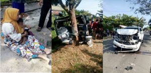 Viral! Ketahuan Selingkuh, Seorang Istri Sambil Gendong Anak di Sampit Nekat Tabrak Mobil Suami