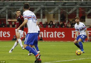 Kalahkan Sampdoria, AC Milan Belum Terkalahkan di 10 Pertandingan