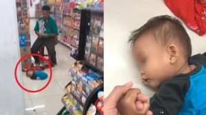 Viral, Anak Balita Tergeletak Lemas di Lantai , Bapak-Bapak di Depannya Malah Sibuk Hitung Uang