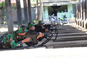 Tingkatkan Kemampuan, Yonif Raider 509 Kostrad Latihan Menembak