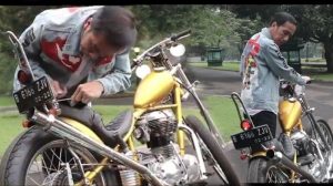 Akhirnya Jokowi Jajal Motor Chopper Emasnya Touring ke Sukabumi