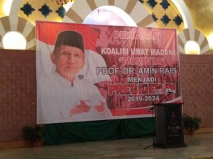 Koalisi Ummat Madani Deklarasi Amien Rais Calon Presiden 2019