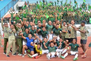 Kalahkan Kodam XVI/ Pattimura Tim Sepakbola Kostrad Melaju Ke Semi Final Porad VIII Tahun 2018