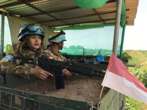 Prajurit Wanita TNI Tugas Observation Post Satgas Konga XXXV-D/UNAMID