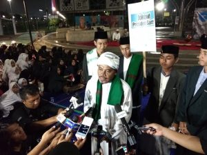 Relawan Aliansi Santri Jakarta Dukung Jokowi Dua Periode