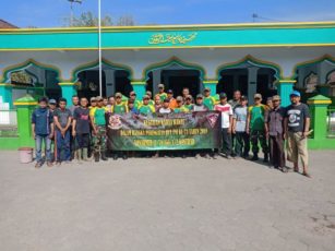 Sambut HUT Ke-73 TNI, Prajurit Yonarmed 11 Kostrad Karya Bhakti di Dusun Sengon