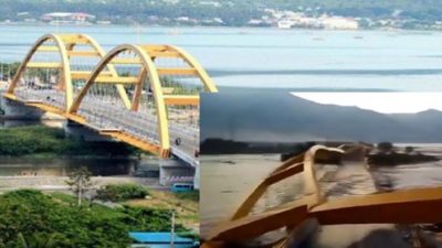 Video Detik-Detik Jembatan Kuning di Palu Roboh Akibat Gempa