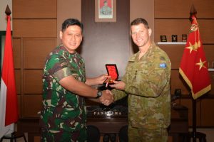 Pangdivif 2 Kostrad Terima Kunjungan Delegasi Royal Australian Army (RAA)