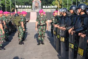 Prajurit Korps Pasmar 1 Siap Amankan Pemilu Tahun 2019