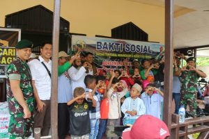 Yonif 754 Kostrad Gelar Bhakti Sosial