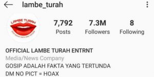Instagram Hapus Permanen Akun Lambe Turah?