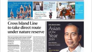 Straits Times Anugerahi Jokowi Gelar Sebagai Pemimpin Terbaik se-Asia 2019