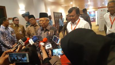 Hadiri Munas PMI, Ma’ruf Amin: Wakil Presiden Masih Pak JK, Saya Cuma Penggantinya