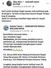 Kasus Siswa Pembunuh Begal Berbuntut Panjang, Netizen Penghina Polisi Ditangkap