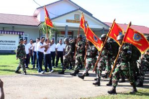 Minggu Militer Prajurit Yonmarhanlan VII Laksanakan Hanmars dan Bakti Sosial di Masjid dan Gereja