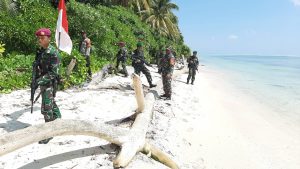 Satgasmar Pulau Terluar Gelar Patroli Bersama Di Pulau Brass