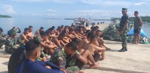 Asah Kemampuan Sebagai Prajurit Matra Laut, Menart 3 Mar Laksanakan Renang Laut