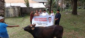 Serahkan Sapi Kurban, Warga: Terima Kasih Verry Mulyadi