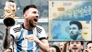 Uang Kertas Bergambar Lionel Messi