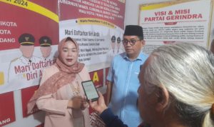 Wakili Suara Perempuan, Sovia Lorent Ambil Formulir Bakal Calon Wako di Partai Gerindra Padang