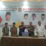 DPC Gerindra Padang Serahkan Berkas Calon Walikota Padang ke DPD Gerindra Sumbar