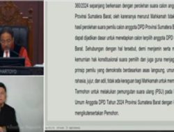 Kabulkan Permohonan Irman Gusman, MK Putuskan Pemilu Ulang DPD RI di Sumbar
