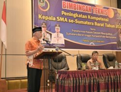 Gubernur Buka Bimtek Peningkatan Kompetensi Kepala SMA Negeri se-Sumatera Barat