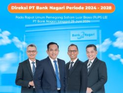 Bank Nagari Resmi Tetapkan Struktur Direksi Baru