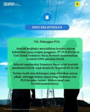 Pengumuman PLN Sumbar