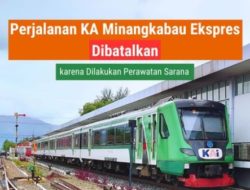 KA Minangkabau Ekspres Tidak Beroperasi Hingga 2 Juli, BTP Padang: Ada Perawatan Sarana