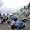 Jemaah Haji Kloter 9 Debarkasi Padang Mendarat Selamat di BIM