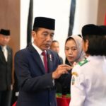 Presiden Jokowi Kukuhkan 76 Paskibraka untuk HUT ke-79 RI di Ibu Kota Nusantara