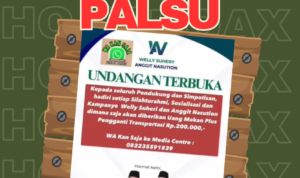 Hati-Hati! Pamflet Hoax Pasangan Calon Bupati Pasaman Welly-Anggit Tersebar