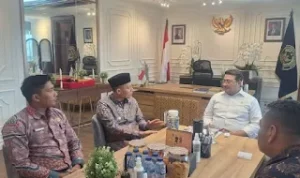 Bupati Pasaman Temui Menteri Ekonomi Kreatif Riefky Harsya di Gedung Sapta Pesona Medan Merdeka Jakarta