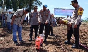 Gandeng PT Mutiara, Polres Agam Tanam Jagung untuk Ketahanan Pangan