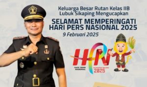 Karutan Lubuk Sikaping Resman Hanafi Ucapakan Selamat Hari Perss Nasional Ke79