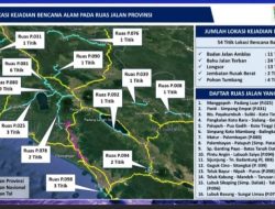16 Ruas Jalan Provinsi Rusak Akibat Terdampak Bencana Hidrometeorologi